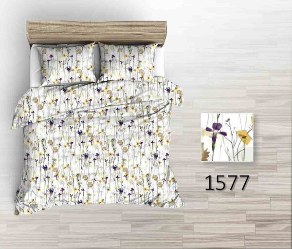 Posteľná obliečka Yellow Flowers 200x220/2x 70x90 cm