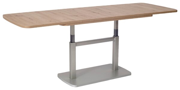 KONFERENČNÝ STOLÍK, strieborná, farba duba, kompozitné drevo, 110/63/53 cm Venda - Stolíky do obývačky