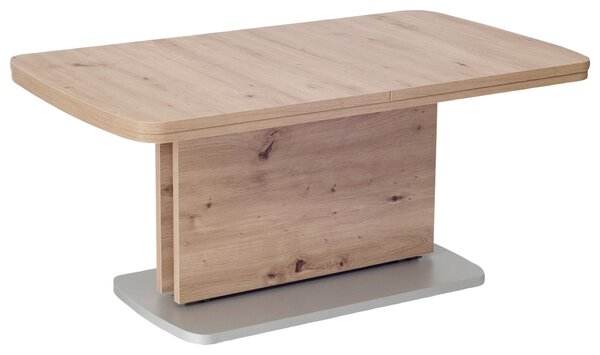 KONFERENČNÝ STOLÍK, strieborná, farba duba, kompozitné drevo, 110/63/53 cm Venda - Stolíky do obývačky