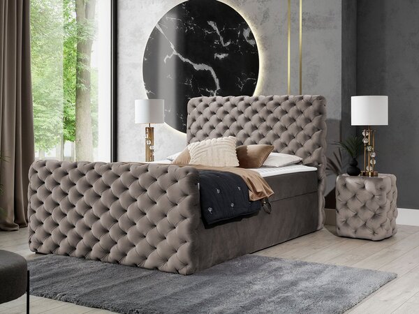 Mirjan24 Kontinentálna posteľ Tigline Lux, Rozmer postele: 120x200, Dostupné poťahy: Velluto 20 5903211224942