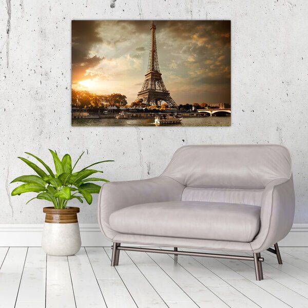Obraz - Eiffelova veža, Paríž, Francúzsko (90x60 cm)
