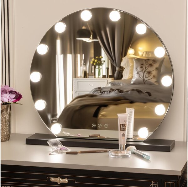 Brilagi - LED stmievateľné make-up zrkadlo HOLLYWOOD LED/12W/230V 3000-6500K