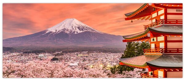 Obraz - Fujiyoshida, Japonsko (120x50 cm)