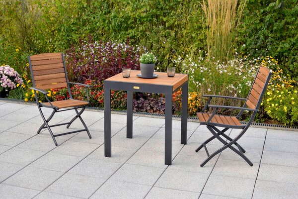 STÔL NA BALKÓN, drevo, kov, 65-130/75/65 cm Gardenson - Online Only záhrada, Online Only