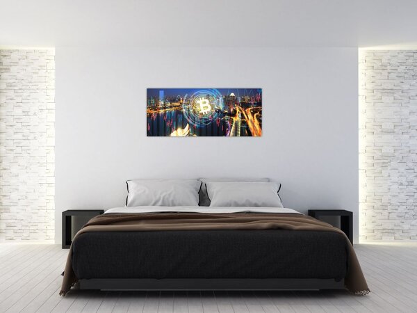 Obraz - Mesto investícií (120x50 cm)