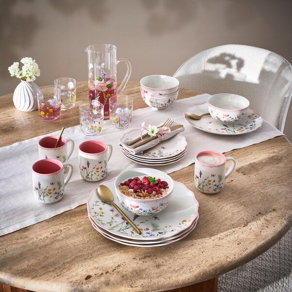 KOMBINOVANÝ SERVIS 16-dielne, nový kostný porcelán (new bone china) keramika Landscape - Jedálenské sety