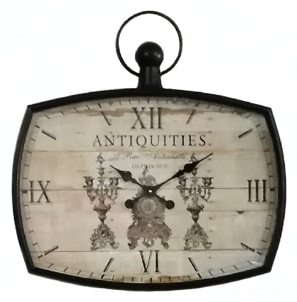 Vintage XXL kovové nástenné hodiny "Antiquities" 69x70 cm (ID00024533 )