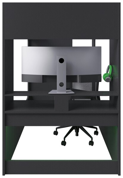 VYVÝŠENÁ POSTEĽ 120/200 cm, čierna Minecraft - Detské izby