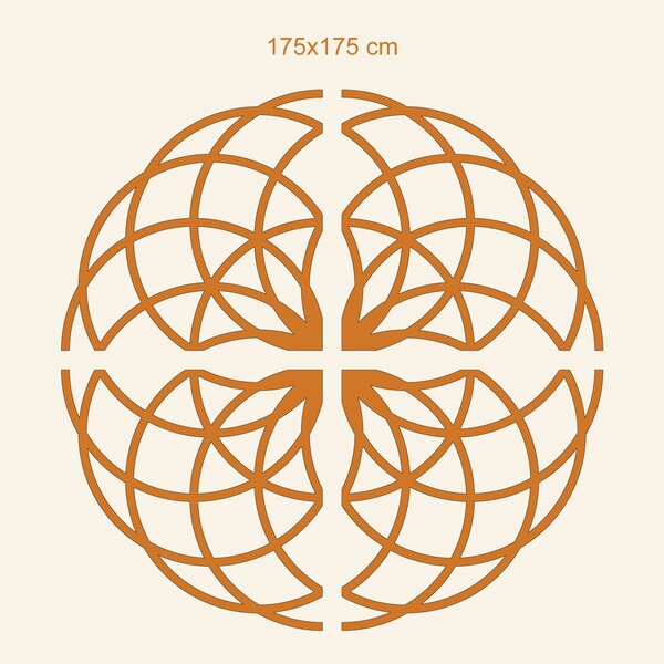 DUBLEZ | Posvätná geometria - Symbol kvet života | Obraz