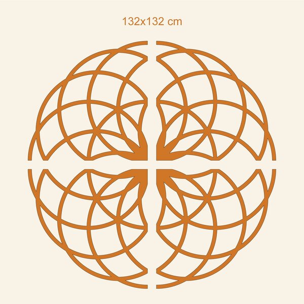 DUBLEZ | Posvätná geometria - Symbol kvet života | Obraz