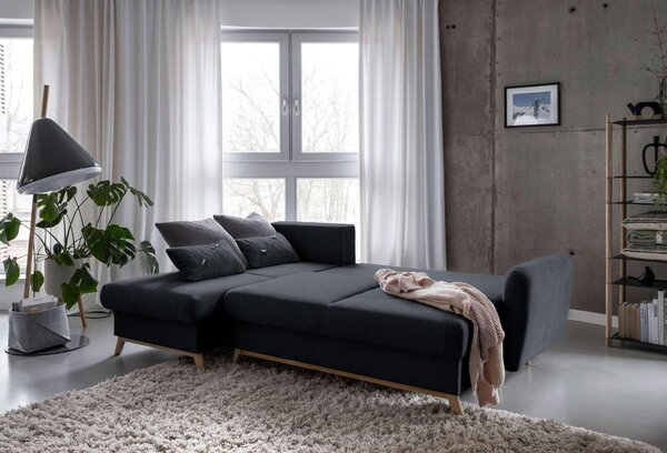 ROHOVÁ SEDAČKA, textil, tmavosivá MID.YOU - Sedačky, Online Only