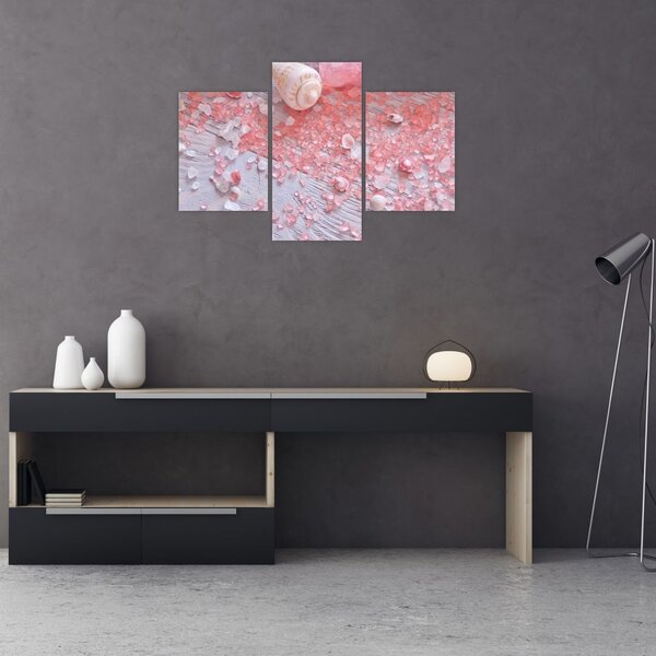 Obraz - Prímorská atmosféra v ružových odtieňoch (90x60 cm)
