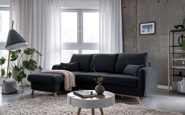ROHOVÁ SEDAČKA, textil, tmavosivá MID.YOU - Sedačky, Online Only