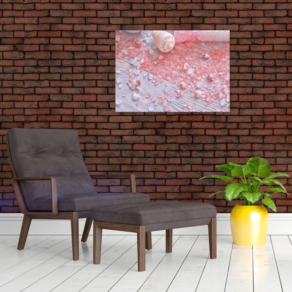 Obraz - Prímorská atmosféra v ružových odtieňoch (70x50 cm)
