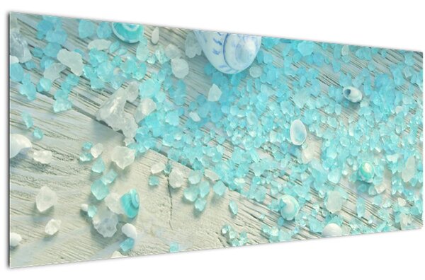 Obraz - Prímorská atmosféra v tyrkysových odtieňoch (120x50 cm)