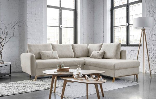 ROHOVÁ SEDAČKA, textil, béžová MID.YOU - Sedačky, Online Only