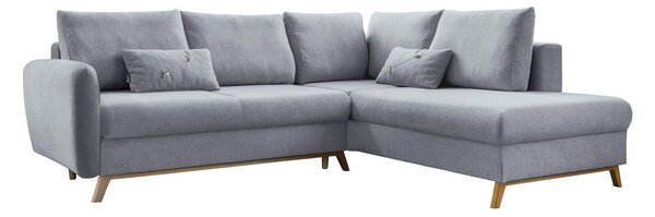ROHOVÁ SEDAČKA, textil, svetlosivá MID.YOU - Sedačky, Online Only