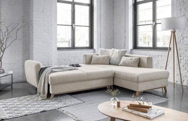 ROHOVÁ SEDAČKA, textil, béžová MID.YOU - Sedačky, Online Only