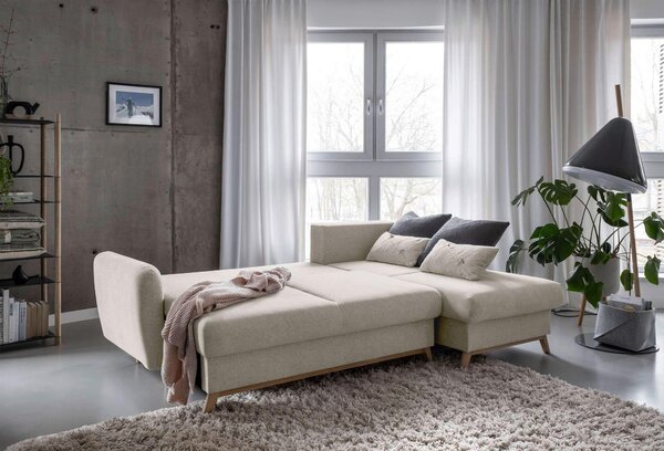 ROHOVÁ SEDAČKA, textil, béžová MID.YOU - Sedačky, Online Only