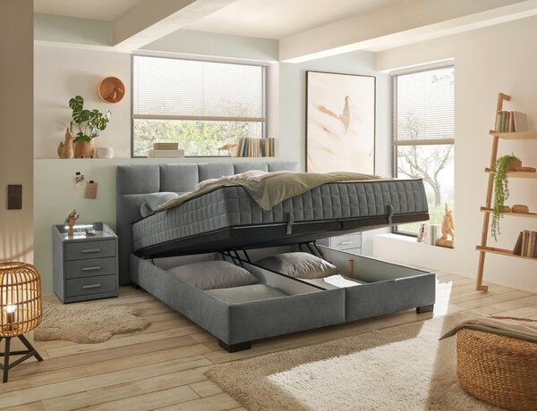 AMERICKÁ POSTEĽ, 160/200 cm, antracitová MID.YOU - Online Only spálne, Online Only