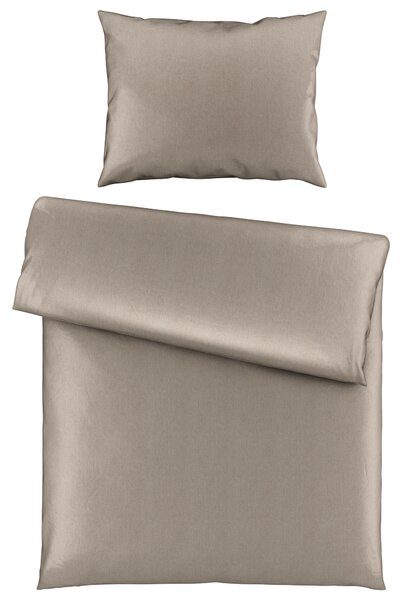 POSTEĽNÁ BIELIZEŇ, satén, taupe, 140/200 cm Novel - Obliečky & plachty