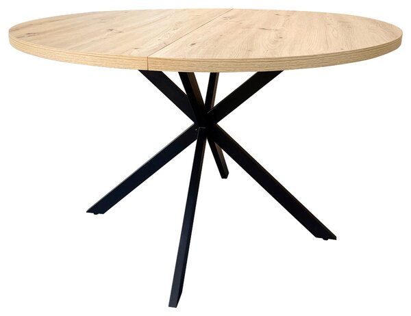 JEDÁLENSKÝ STÔL, čierna, farba duba, 120/120/75 cm MID.YOU - Stoly, Online Only