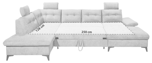 SEDACIA SÚPRAVA, textil, svetlosivá MID.YOU - Sedačky, Online Only