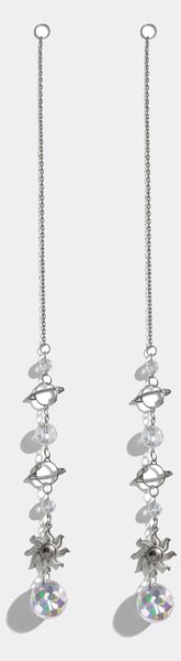 Sinsay - Závesná záhradná dekorácia suncatcher s kryštálmi 2 pack - biela
