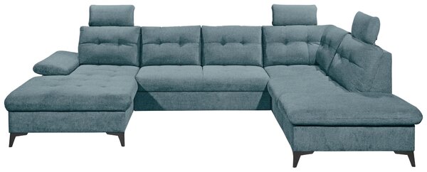 SEDACIA SÚPRAVA, textil, modrá MID.YOU - Sedačky, Online Only