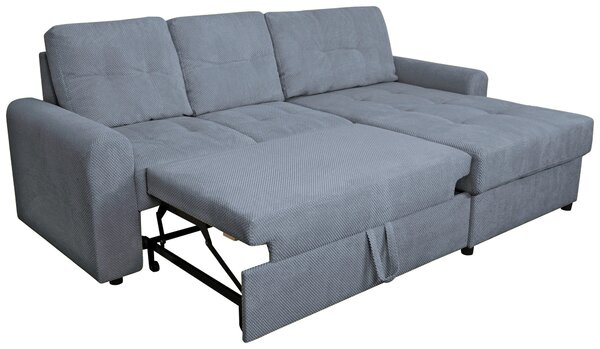 ROHOVÁ SEDAČKA, textil, modrosivá Carryhome - Sedačky, Online Only