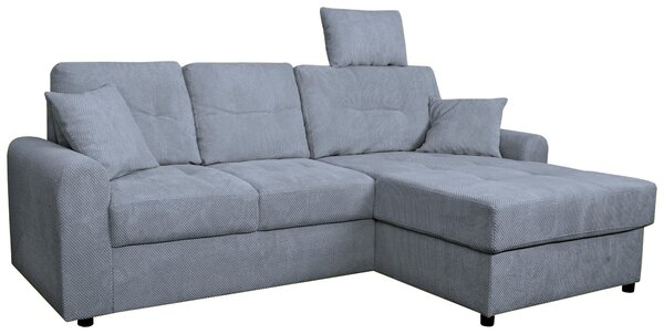 ROHOVÁ SEDAČKA, textil, modrosivá Carryhome - Sedačky, Online Only