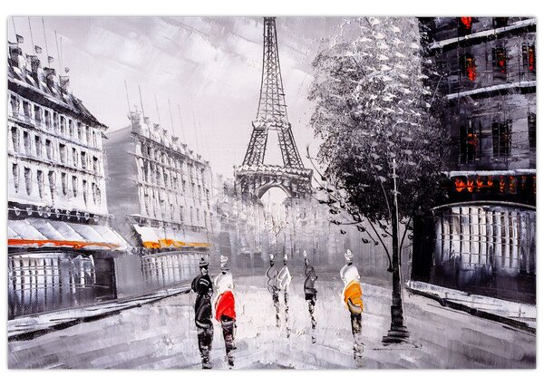 Obraz - Olejomaľba, Paríž (90x60 cm)
