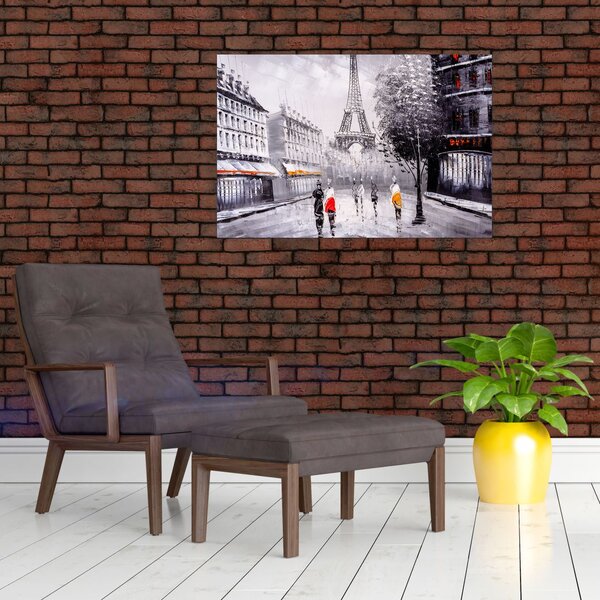 Obraz - Olejomaľba, Paríž (90x60 cm)