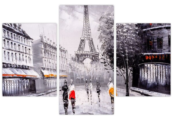 Obraz - Olejomaľba, Paríž (90x60 cm)