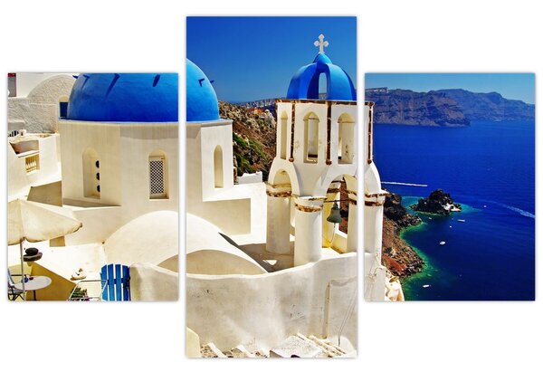 Obraz - Santorini, Grécko (90x60 cm)