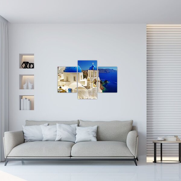 Obraz - Santorini, Grécko (90x60 cm)