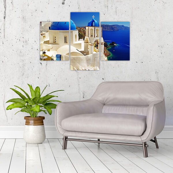 Obraz - Santorini, Grécko (90x60 cm)