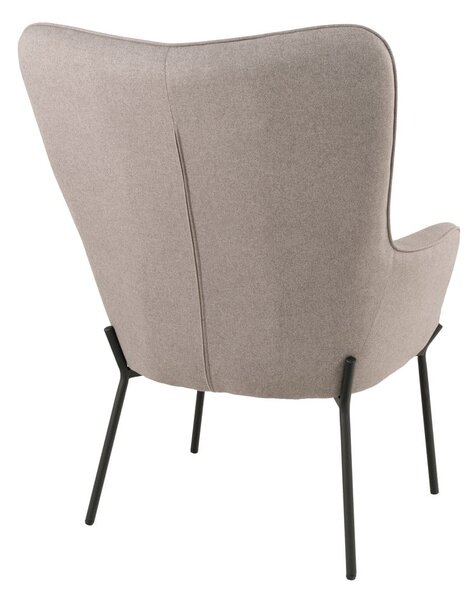 Svetlosivé kreslo ušiak Glasgow – House Nordic