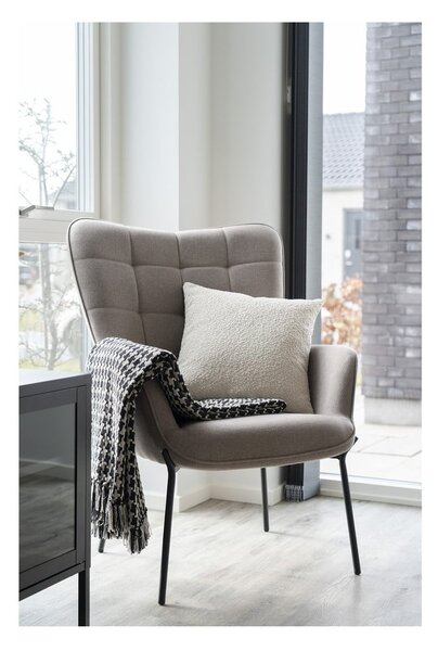 Svetlosivé kreslo ušiak Glasgow – House Nordic