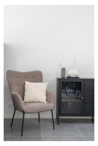 Svetlosivé kreslo ušiak Glasgow – House Nordic