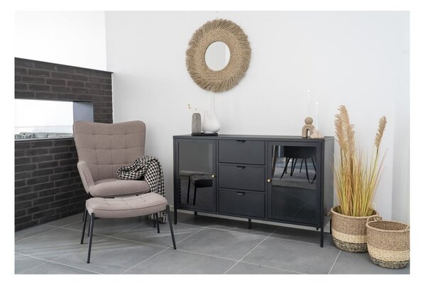 Svetlosivé kreslo ušiak Glasgow – House Nordic