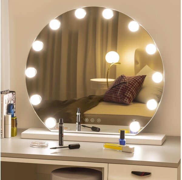 Brilagi - LED stmievateľné make-up zrkadlo HOLLYWOOD LED/12W/230V 3000-6500K