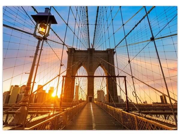 Obraz - Brooklynský most, Manhattan, New York (70x50 cm)