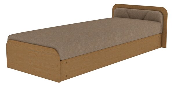 Detská posteľ TARIS, 80x190, hnedá/alova 66, pravá