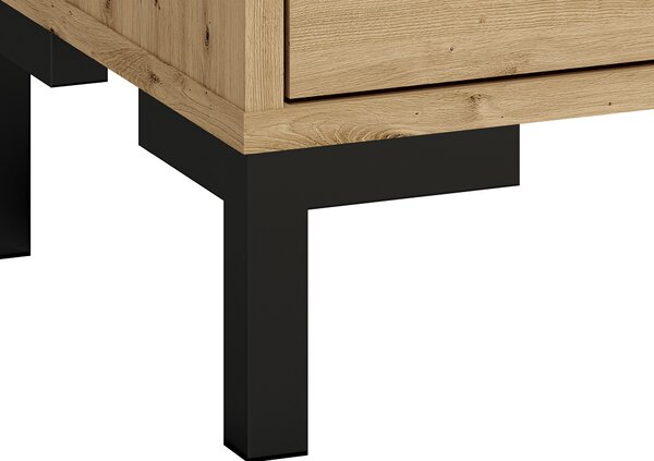 Skrinka na topánky so zásuvkou Nevio - dub artisan