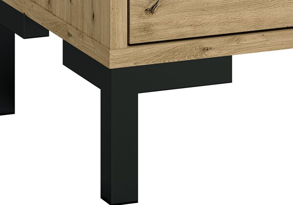 Široká komoda so zásuvkami Nevio - dub artisan
