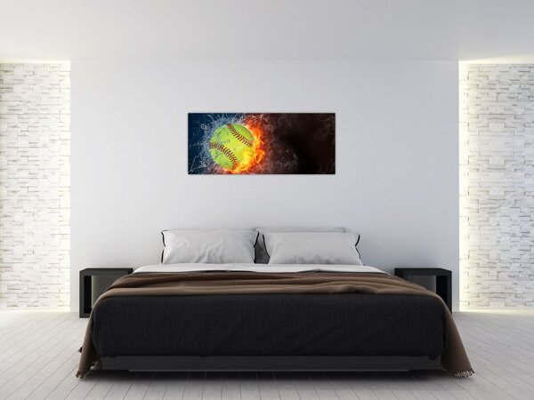 Obraz - Tenisová loptička (120x50 cm)