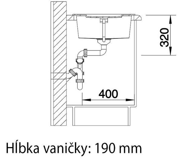 Blanco Metra 5 S, silgranitový drez 860x500x190 mm, 1-komorový, biela, BLA-513205