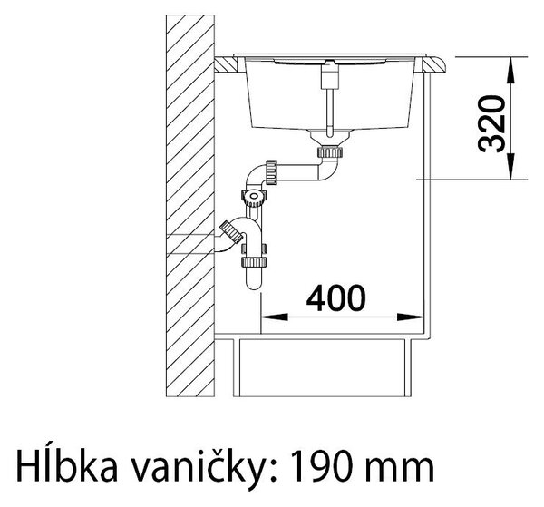 Blanco Metra XL 6 S, silgranitový drez 1000x500x190 mm, 1-komorový, jemná biela, BLA-527124