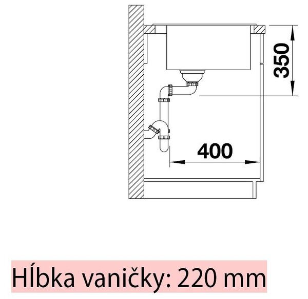 Blanco Pleon 8, silgranitový drez 700x510x220 mm, 1-komorový, jemná biela, BLA-527140